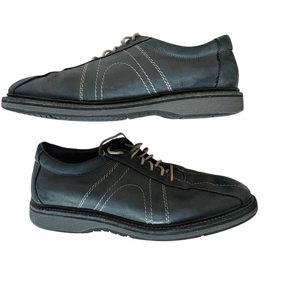 Allen Edmonds Voyager 6180 9.5 Distressed Black Leather Casual Comfort Shoe - Picture 7 of 11